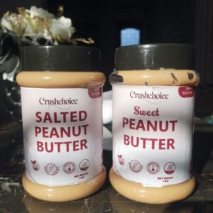 Salted & Sweet Peanut Butter DUO 500g each jar Nutricious & Delcious